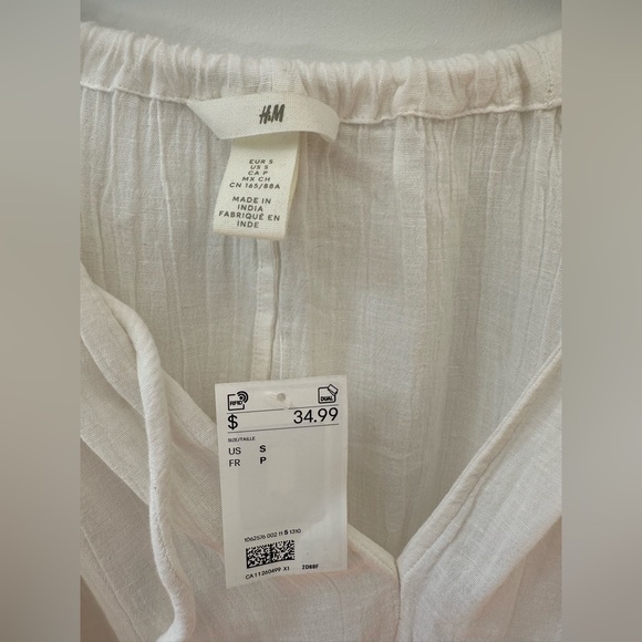 White flowy H&M coverup. - Picture 2 of 3